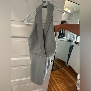 NWT, Abercrombie halter vest romper, pale green, size medium